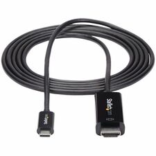 StarTech.com HDMI/USB-C Audio/Video Cable - 6 ft (1.83 m) HDMI/USB-C A/V Cable for Audio/Video Device, USB Device, Chromebook, MacBook, Display - Black - 1 Each