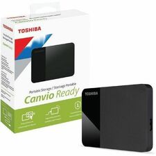 Toshiba Canvio Ready HDTP340XK3CA 4 TB Portable Hard Drive - External - Black - Desktop PC, Notebook, MAC Device Supported - USB 3.0 - 1 Year Warranty - 1 Each