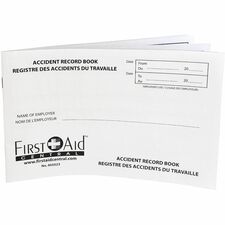 First Aid Central Accident Record Book EN/FR - 1 Each