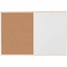 Merangue Cork Board - Cork Surface - Magnetic - Natural Frame - 1 Each