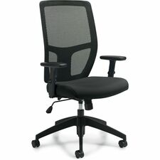 Offices To Go Format Chair - Mesh Back Material - High Back - Armrest - 1 Each