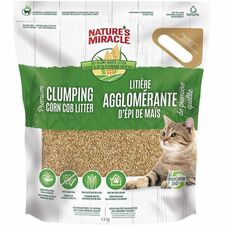Nature's Miracle Clumping Corn Cob Cat Litter 10 lbs (4535g) - For Cat - 23.21 lb (10530 g)