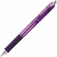 Pentel Feel-It! Retractable Ballpoint Pen, (0.7mm), Violet Ink - Low Viscosity, Retractable Ballpoint Pen, Everyday Writing, Office Supplies, School Supplies, Metal Tip