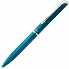 Pentel EnerGel Retractable Liquid Gel Pen, (0.7mm) Sky Blue Metal Body, Black Ink, Gift Case - Liquid Gel Retractable Rollerball Pen, Black All Metal Barrel, Gift, Everyday Writing, Office Supplies