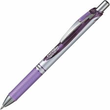 Pentel EnerGel Retractable Gel Roller, (0.7mm) Metal Tip, Lilac Ink - Retractable Liquid Gel Rollerball Pen, Everyday Writing, Office Supplies, School Supplies
