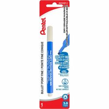 Pentel Dry Erase Marker (3.0mm) 1PC Pack, Blue Ink - WhiteBoard Dry Erase Marker, Markers for Whiteboards, Free of Harmful Chemicals