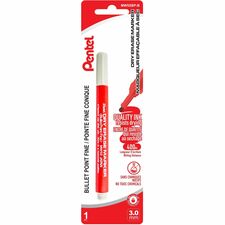 Pentel Dry Erase Marker (3.0mm) 1PC Pack, Red Ink - WhiteBoard Dry Erase Marker, Markers for Whiteboards, Free of Harmful Chemicals