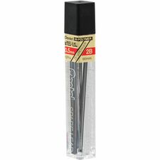 Pentel Hi-Polymer Lead, 0.5 mm, Fine, 2B, 12/TB, Black