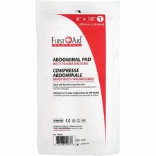 First Aid Central Sterile Abdominal Combine Pads - - 8" (203.20 mm) Width x 10" (254 mm) Length - 1 Each
