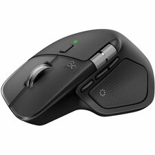 Logitech MX Master 4 Mouse - Darkfield - Wireless - 32.81 ft (10000 mm) - Bluetooth/Radio Frequency - 2.40 GHz - Rechargeable - Black - USB Type C - 8000 dpi - Thumbwheel, Scroll Wheel - 8 Button(s) - 1 Each