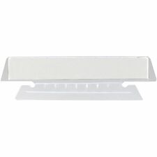 Smead Hanging Folder Tabs - Clear Poly Tab(s) - PVC-free, Archival-safe, Smudge Resistant - 250 / Pack