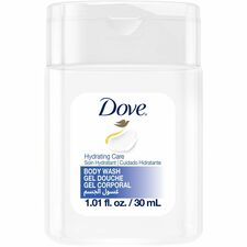 Dove Hydrating Care Body Wash - 30ml Miniature Bottle, Flip Cap, 192/ Carton