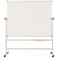 MasterVision Revolving Whiteboard - 38" (96.52 cm) Width x 36" (91.44 cm) Height - White Surface - Double-sided, Revolving, Wipeable - 1 Each