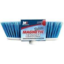 M2 Professional Pluto Large Magnetic Broom Head Only - Blue - Synthetic Fiber Bristle - Blue - 24 Pack