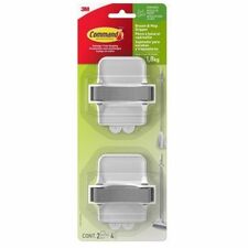 Command Hanger - 3.97 lb (1800 g) Capacity - 11.50" (292.10 mm) Height x 4.31" (109.47 mm) Width x 0.44" (11.18 mm) Length - for Home, Mop, Broom - 2 Pack