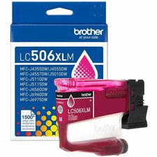 Brother LC506XLM Original High Yield Inkjet Ink Cartridge - Magenta - 1 Each - 1500 Pages