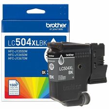Brother LC504 Original High Yield Inkjet Ink Cartridge - Black - 1 Each - 1,500 pages