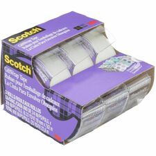 Scotch GiftWrap Tape, 311-ESF, 3/4 in x 8.33 yd (19 mm x 7.62 m) - 25 ft (7.6 m) Length x 0.75" (19 mm) Width - 1" (25.40 mm) Core - Satin - Polypropylene Film Backing - Synthetic Acrylic Adhesive - Dispenser Included - Handheld Dispenser - Yellowing Resistant, Split Resistant, Dry Resistant - For Gift Wrap, Office, Photo - 3 / Pack