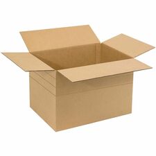 Spicers Shipping Case - External Dimensions: 18" (457.20 mm) Length x 12" (304.80 mm) Width x 6" (152.40 mm) Height - Single Wall - 32 ECT - Stackable - Corrugated, Cardboard - Kraft - For Storage, Warehouse Item, Packaging, Shipping - 25 / Pack