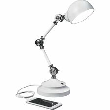 OttLite LED Desk Lamp USB Revive - LED Bulb - Built-in USB Port, ClearSun LED, Touch-activated, Adjustable Brightness, Adjustable Knob - 400 lm Lumens - for Desk, Tablet, Phone