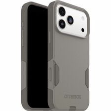 OtterBox iPhone 17 Pro Max Case Commuter Series - For Apple iPhone 17 Pro Max Smartphone - Textured Sides - Gray Comfort (Beige) - Drop Resistant, Scrape Resistant, Impact Absorbing, Dust Resistant, Dirt Resistant, Scratch Resistant - Thermoplastic Elastomer (TPE), Polycarbonate (PC) - Wireless Charging Compatible - Rugged