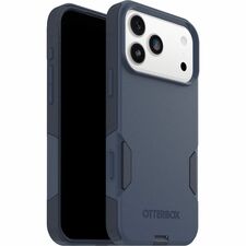 OtterBox iPhone 17 Pro Max Case Commuter Series - For Apple iPhone 17 Pro Max Smartphone - Textured Sides - Blue Sentiment - Drop Resistant, Scrape Resistant, Impact Absorbing, Dust Resistant, Dirt Resistant, Scratch Resistant, Bump Resistant - Thermoplastic Elastomer (TPE), Polycarbonate (PC) - Wireless Charging Compatible - Rugged