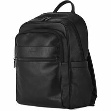 bugatti Palermo Carrying Case (Backpack) for 15.6" Notebook - Black - Vegan Leather Body - Shoulder Strap, Trolley Strap - 17" (431.80 mm) Height x 12.25" (311.15 mm) Width x 6" (152.40 mm) Depth - 1 Each