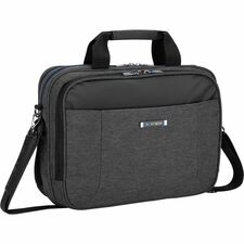 Nextech Carrying Case (Briefcase) for 15.6" Notebook - Gray - Handle, Shoulder Strap, Trolley Strap - 1 Each