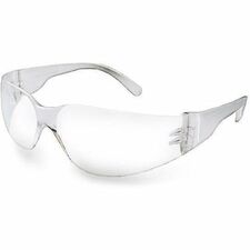 RONCO NOVA Safety Glasses - Recommended for: Automotive, Construction, Demolition, Renovation, Housekeeping, Inspection, Quality Control, Maintenance, Painting, Waste Management, Agriculture, ... - One Size - Ultraviolet, Impact, Eye, Fog Protection - Polycarbonate - Smoke Lens - Lightweight, Scratch Resistant, Comfortable, Nose Bridge, UV Resistant - 12 / Box