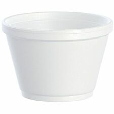 Dart Foam Food Containers - Serving - Disposable - White - Foam Body - 1 Carton