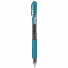 G2 Rollerball Pen - 0.7 mm (0.03") Fine, Medium Pen Point - Refillable - Retractable - Turquoise Ink - Gel-based