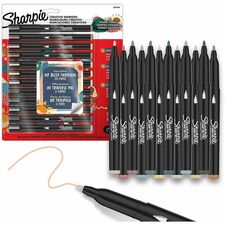 Sharpie Creative Markers - Fine Marker Point - Water Based, Acrylic Based - Multipurpose - 12 / Pack