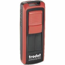 Trodat Mobile Printy Stamp - Text Stamp - 5 Line(s) - 1.81" (46 mm) Impression Width - Black - Rectangle - Home, Office