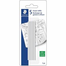 Staedtler Mars Manual Eraser - Vinyl - 2.75" (69.85 mm) Width x 0.19" (4.83 mm) Height x 6.69" (169.93 mm) Length - 5 / Pack - Soft, Phthalate-free, Latex-free