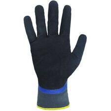 RONCO Flexsor 76-625 Work Gloves - Oil, Abrasion, Dirt Protection - Sandy Nitrile Coating - 11 Size Number - XXL Size - Nitrile - Black, Blue - Abrasion Resistant, Latex-free, Breathable, Blade Cut Resistant, Tear Resistant, Puncture Resistant, Cut Resistant - For Assembling, Finished Goods, Machinery, Small Part Handling, Fishery, Aquaculture, Material Handling, Warehouse, Inventory, Oil Handling, Tools, ... - 12 / Pack