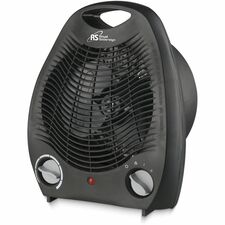 Royal Sovereign Compact Space Heater - Electric - 750 W to 1.50 kW - 2 x Heat Settings - 1500 W - 120 V AC - Indoor, Room - Black