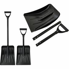 Acme United Collapsible Snow Shovel 36" - Metal, Polypropylene - Foldable
