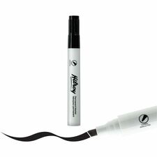 Hilroy Permanent Markers - Chisel Marker Point - Black Ink - Writing - 2 / Pack