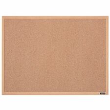 Quartet Cork Board, Maple Frame, 23" x 35" - 23" (584.20 mm) Board Height x 35" (889 mm) Board Width - Cork Surface - Self-healing, Crumble Resistance - Maple Wood Frame - 1 Each