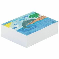 Pacon&reg; Newsprint Paper, White, 8-1/2" x 11" , 500 Sheets - 500 Sheets - Unruled Front Ruling - Letter - 8 1/2" (21.59 cm) x 11" (27.94 cm) Sheet Size - White Paper - Smooth, Recyclable - 500 / Pack