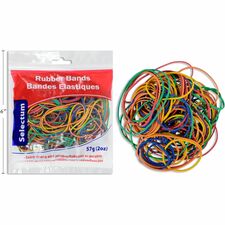 Selectum Rubber Band - Size: #10, #12, #16, #18, #31, #33, #64, #73, #84 - Strong, Durable - Natural Rubber - Assorted - 1 Each