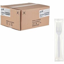 Disposable Polystyrene Fork, White, 1000/CT