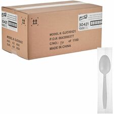 Heavy-Weight Polypropylene Cutlery, White, 1000/Carton