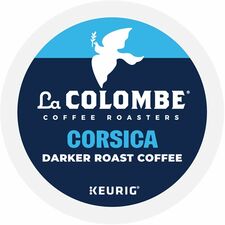 Corsica K-Cup Coffee Pods, Dark/Bold Roast, Cocoa, 4/Carton