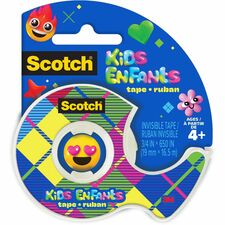 3M Kids Tape 3/4 in x 650 in, Invisible Tape - 18.1 yd (16.5 m) Length x 0.75" (19 mm) Width - 1 Each