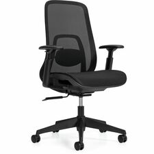 Fame Mesh High Back Synchro-Tilter, Black - Offices to Go Fame Mesh High Back Synchro-Tilter Office Chair - Black