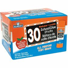 Elmer's All Purpose Washable School Glue Sticks - 0.28 oz (8 g) - 30 / Box