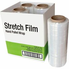 Sigma Stretch Wrap - 14" (355.60 mm) Width x 1500 ft (457200 mm) Length - Abrasion Resistant, Puncture Resistant - Clear - 4 / Box