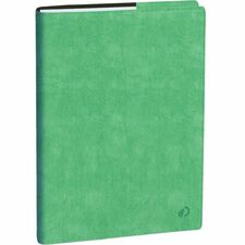 Quo Vadis Note 21 Weekly Diary Flexible Cover 8-1/4" x 6" Bilingual Light Green - Bilingual - Weekly - 16 Month - September to December - 6" (152.40 mm) x 8 1/4" (209.55 mm) Sheet Size - Stitched - Light Green - 1 Each
