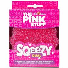 The Pink Stuff Sqeezy Dual Sided Sponge & Scrubber
